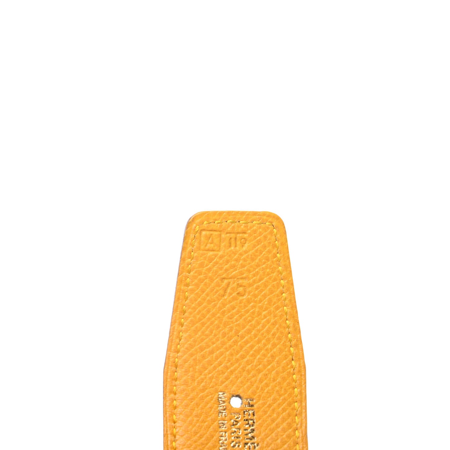 Box Epsom 32mm H Belt 75 Black Jaune