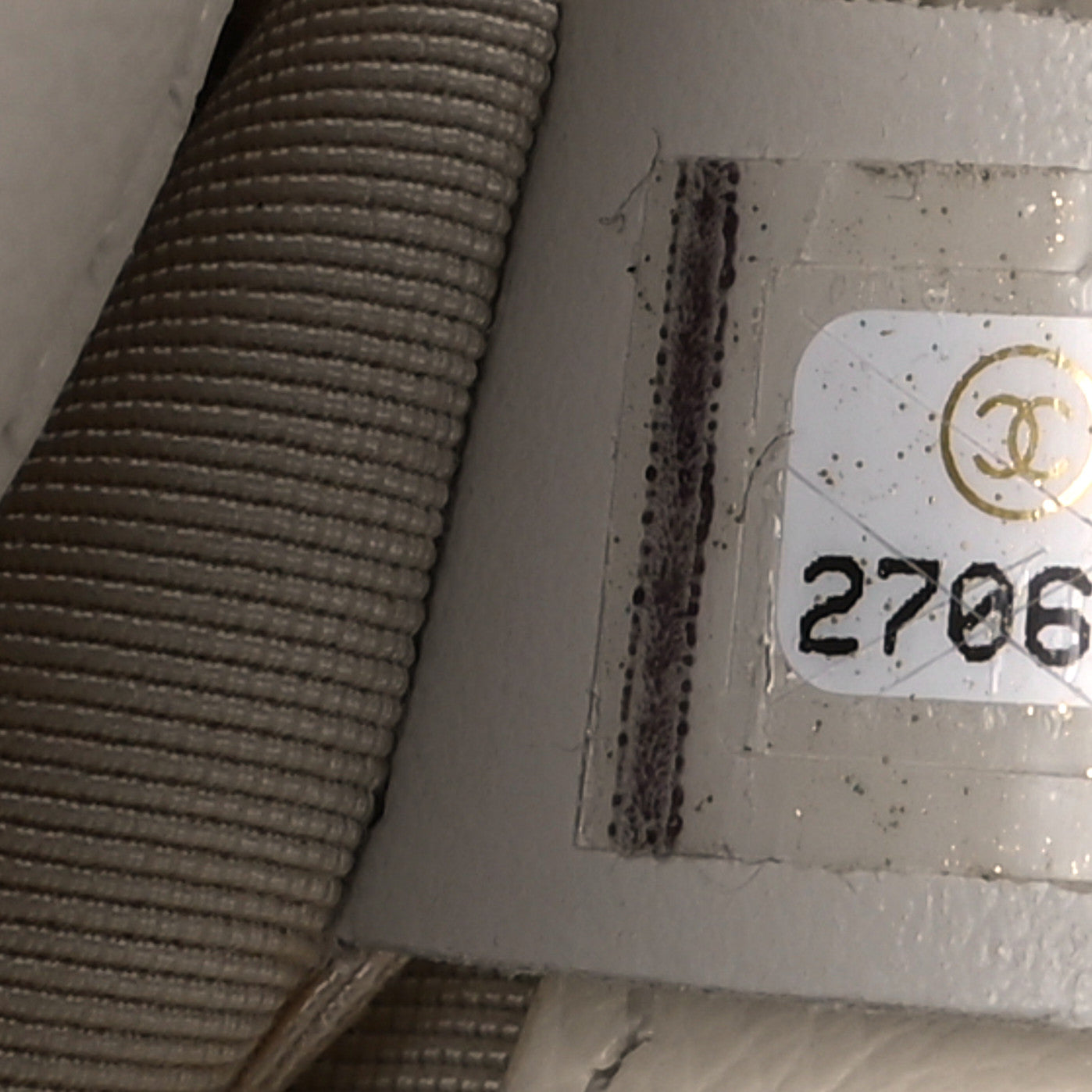 Calfskin Quilted Small Messenger Flap White