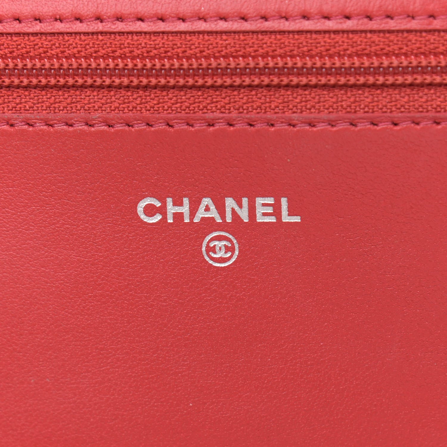 Chanel Caviar Quilted Boy Wallet On Chain WOC Red 6 of 15