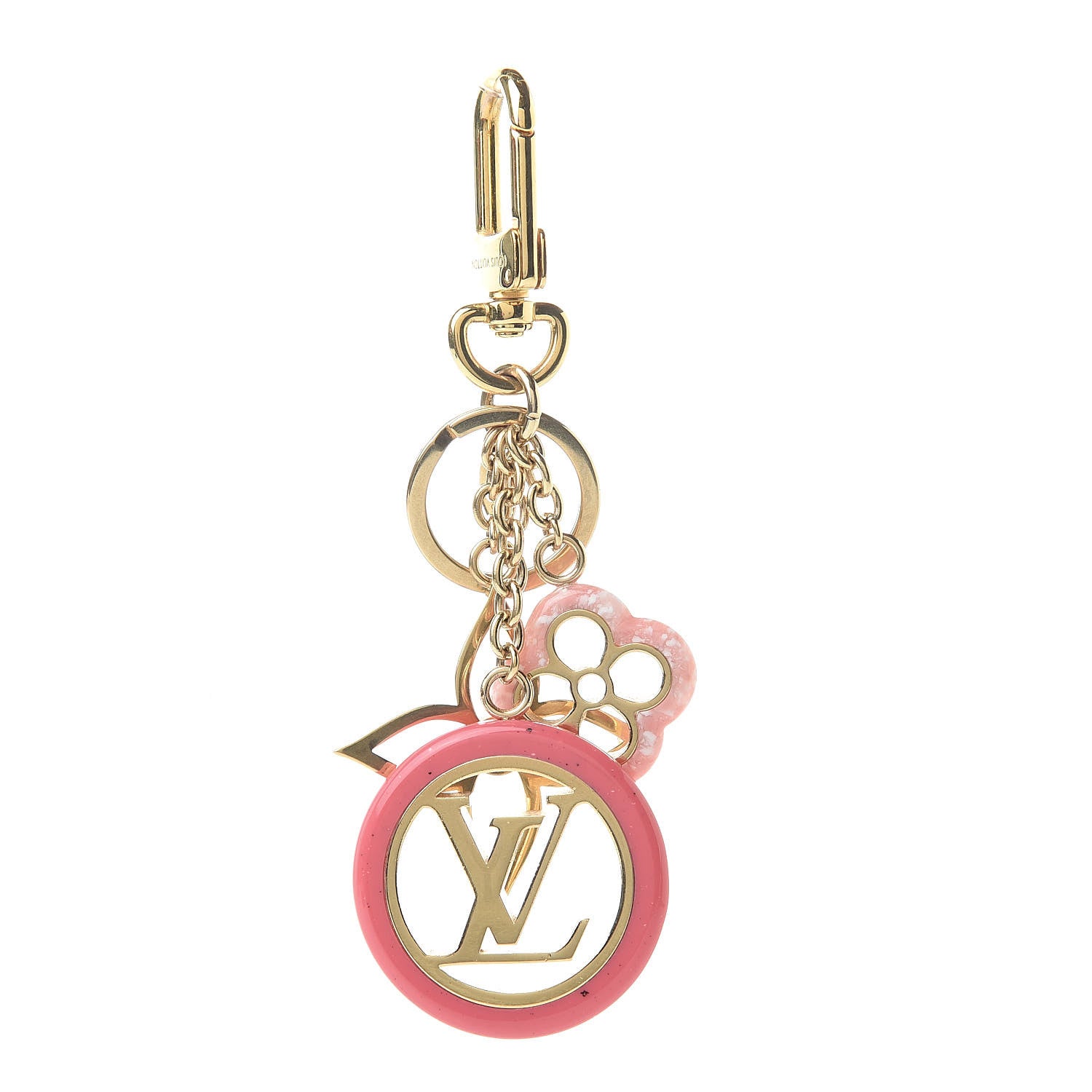 Louis Vuitton Colorline Bag Charm Key Holder Pink Glitter 1 of 5