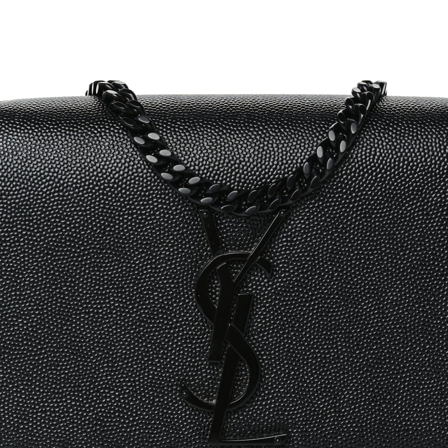 Grain De Poudre Small Monogram Monochrome Kate Satchel Black