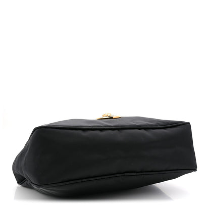 Versace Nylon Tribute Chain Crossbody Shoulder Bag Black 4 of 11