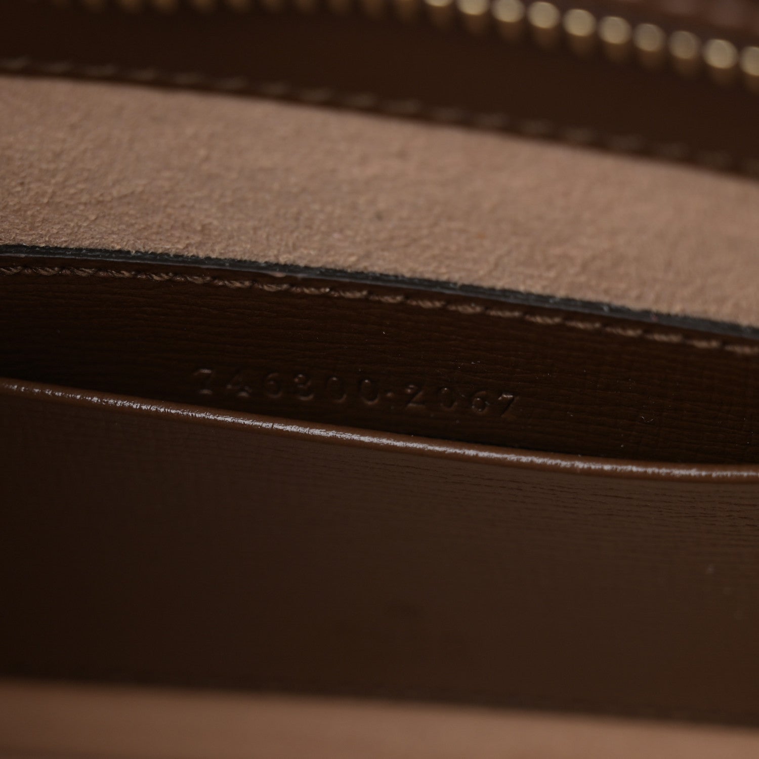 Gucci GG Supreme Monogram Canvas Interlocking G Belt Bag Beige Ebony 7 of 10