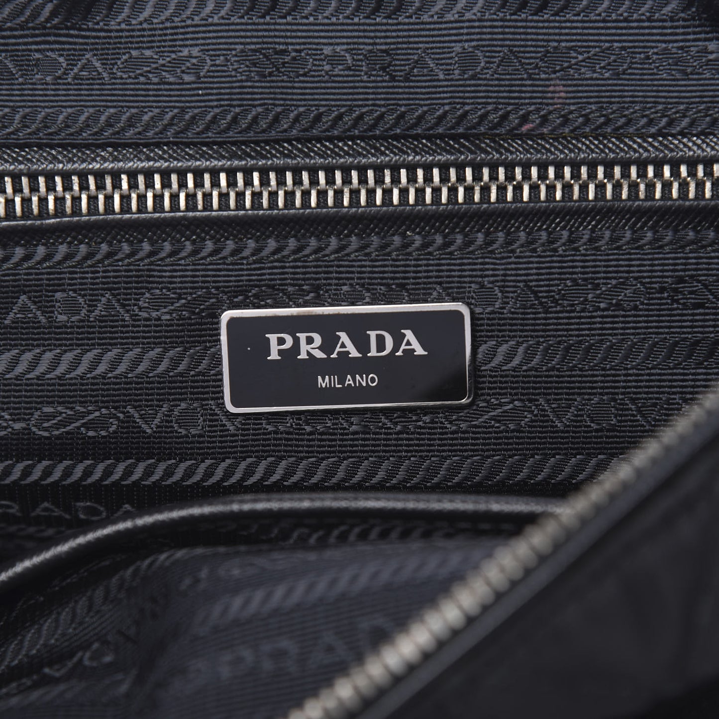 Nylon Tessuto Impuntu Quilted Flap Black