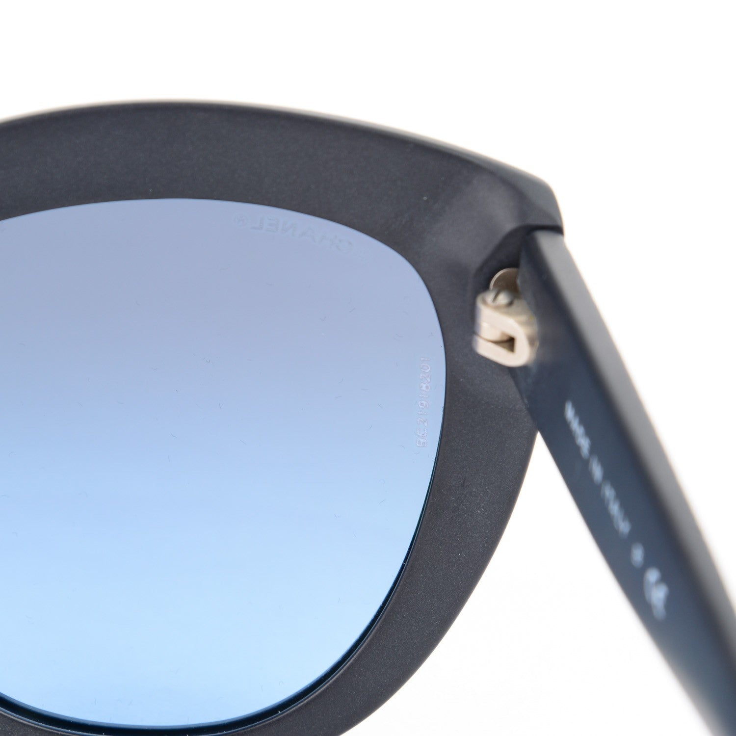 Chanel Tweed Effect CC Polarized Butterfly Signature Sunglasses 5332 Black 6 of 6