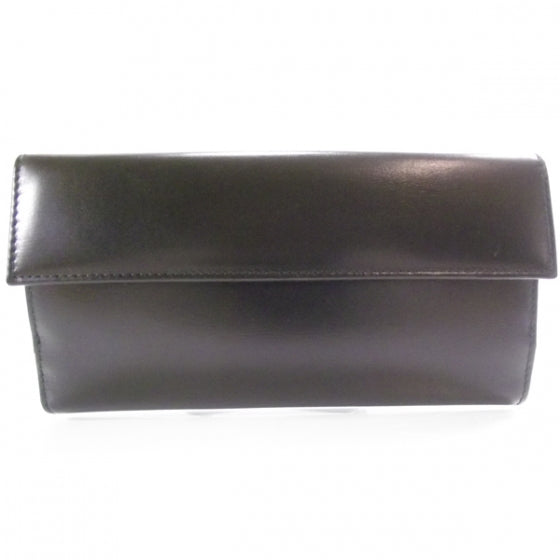 Leather Galaxy Continental Wallet Metallic Black