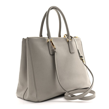 Prada Saffiano Large Galleria Double Zip Tote Argilla 3 of 11