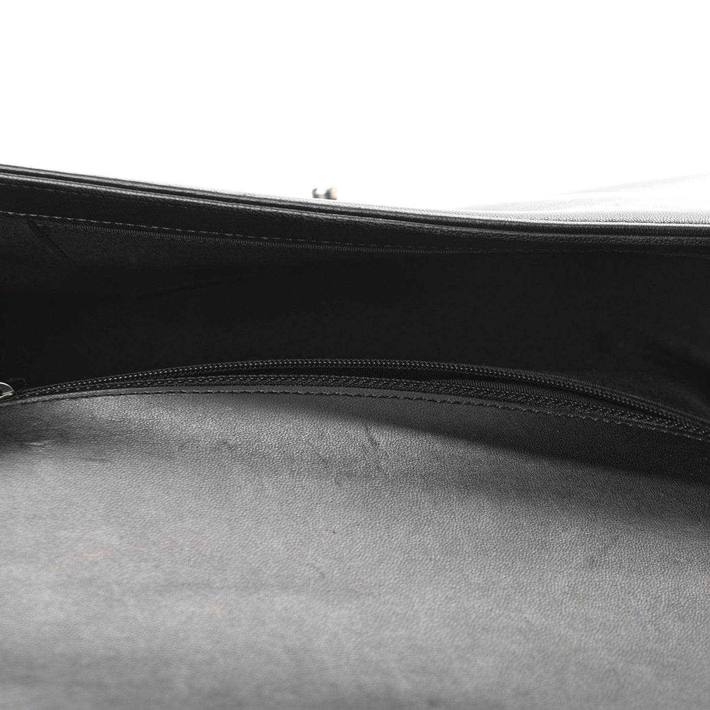 Lambskin Quilted New Medium Boy Flap Black