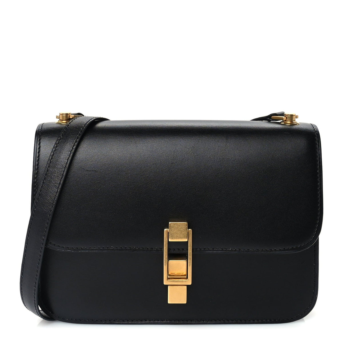 Saint Laurent Smooth Calfskin Carre Satchel Black 1 of 8