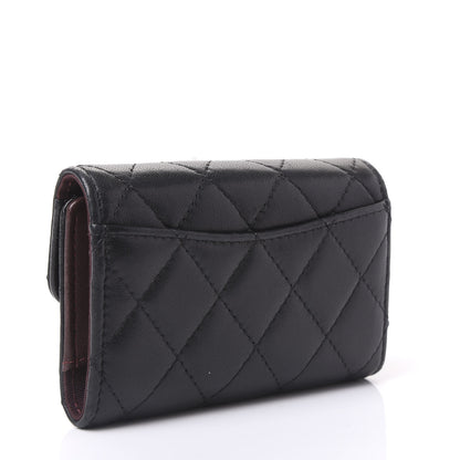 Chanel Lambskin Quilted 4 Key Holder Black 2 of 10