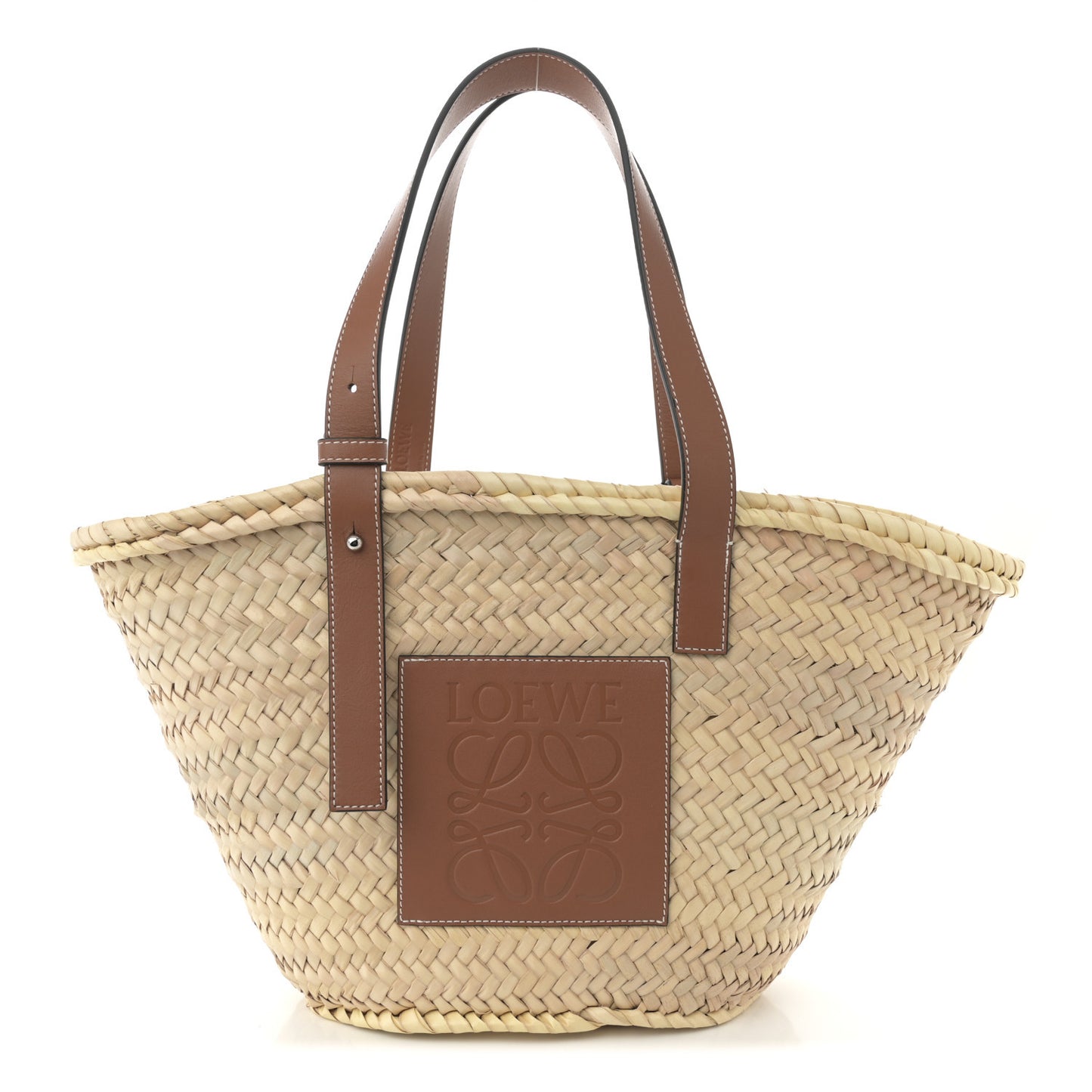 Raffia Basket Tote Bag Natural Tan
