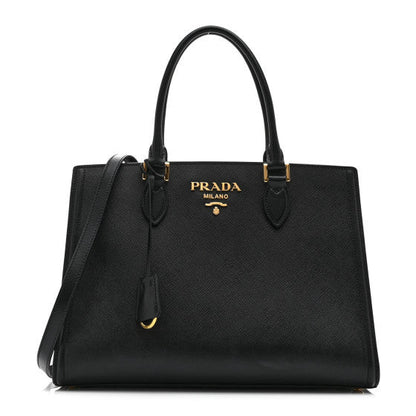 Prada Saffiano Soft Calfskin Tote Black 1 of 2