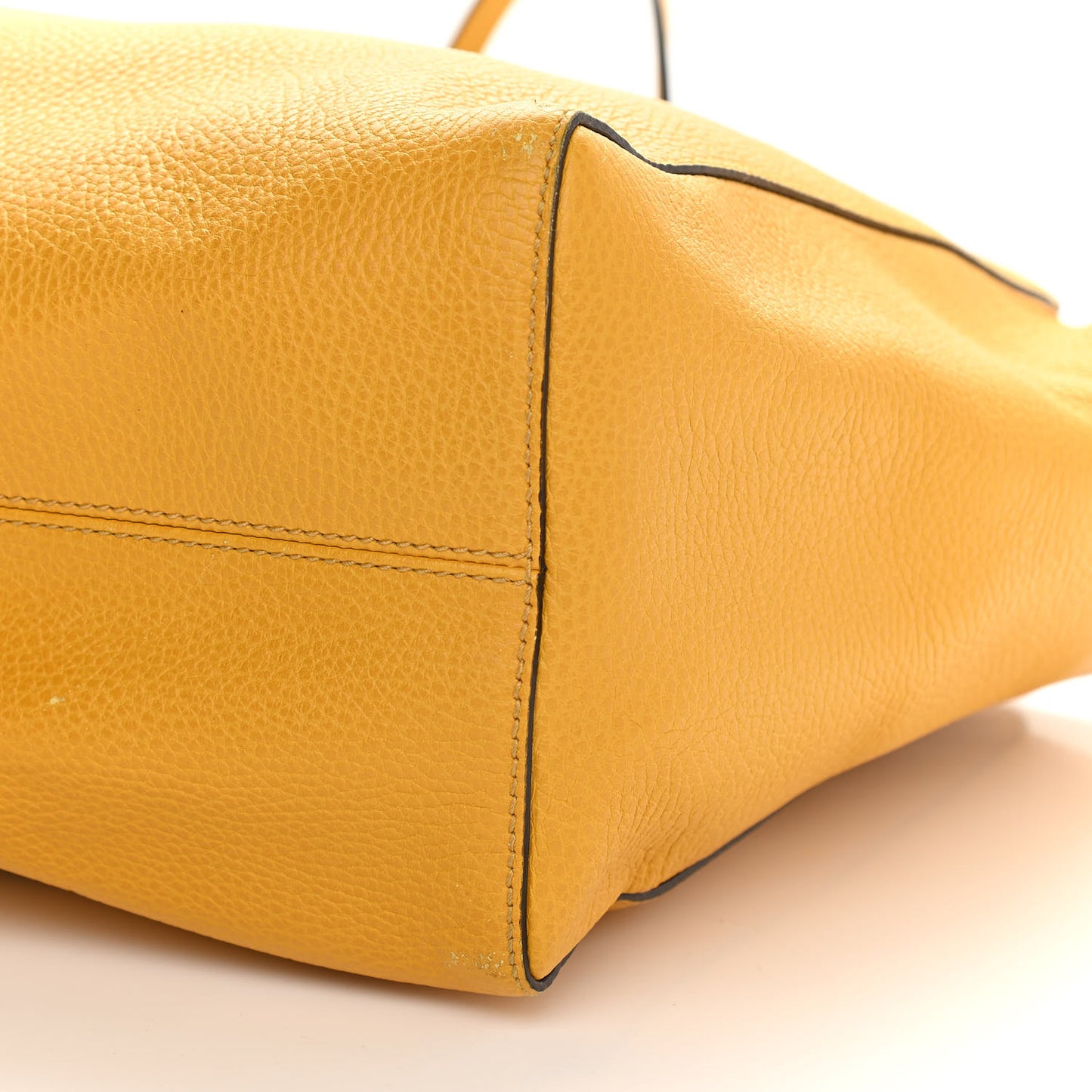 Dollar Calfskin Medium Swing Tote Yellow