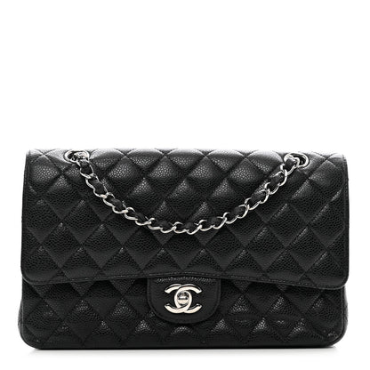 Chanel Caviar Quilted Medium Double Flap Black 1 of 14