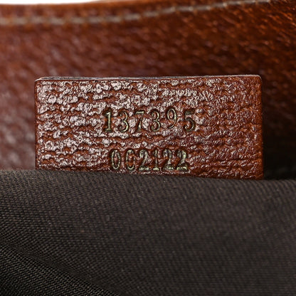 Gucci Monogram Bamboo Handle Bag Brown 6 of 14