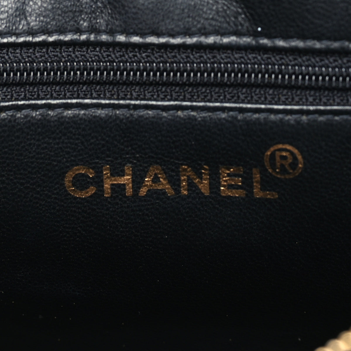 Chanel Lambskin Quilted CC Front Pocket Shopping Tote Black 6 of 9