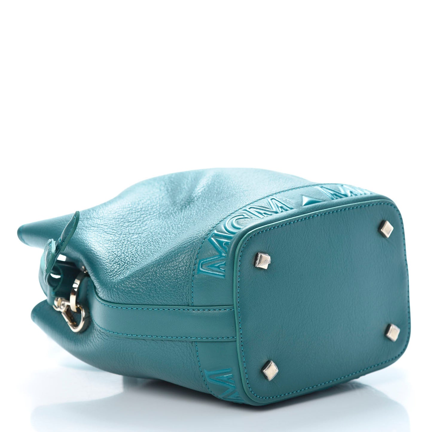 Goatskin Milano Drawstring Mini Bag Deep Lagoon