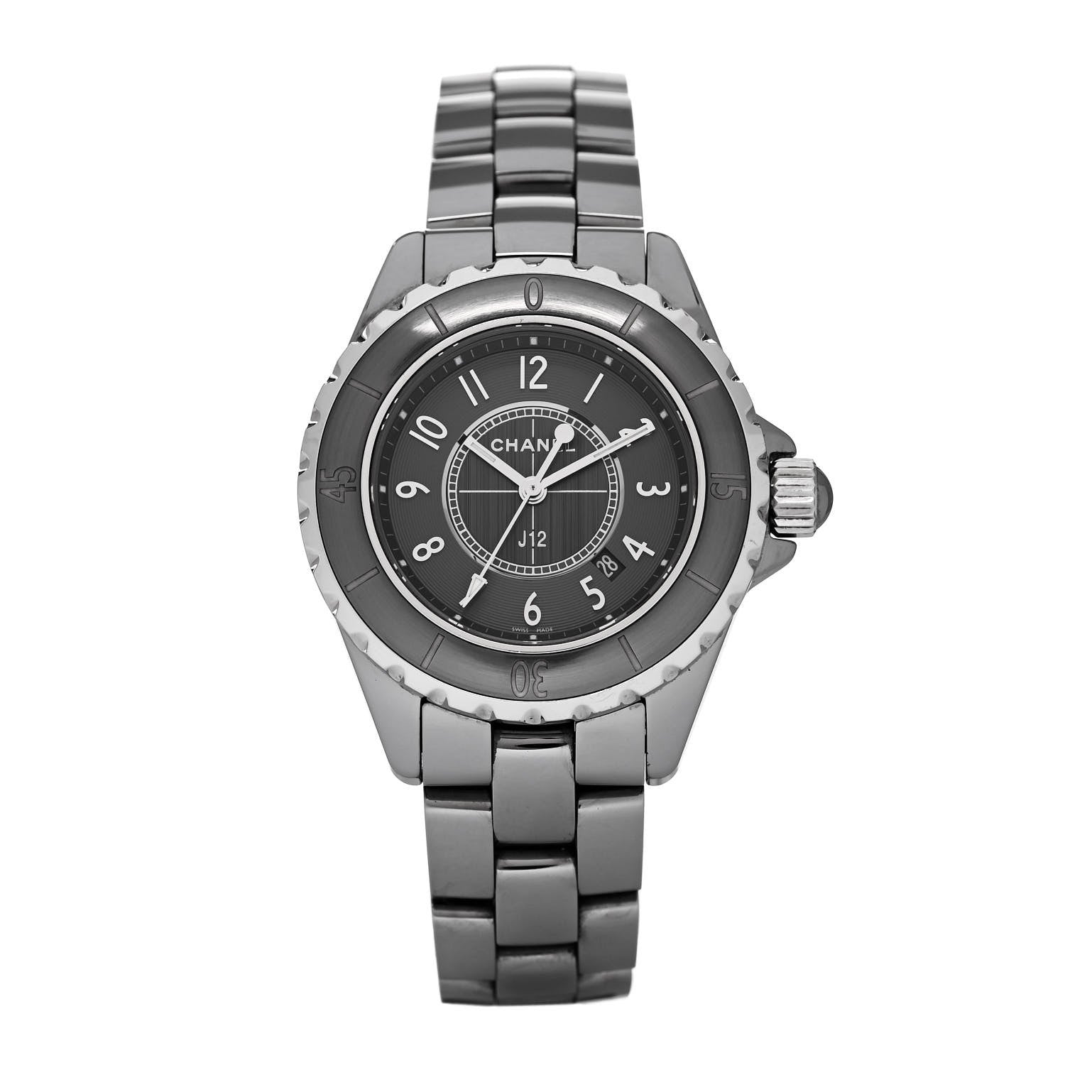 Chanel Titanium Ceramic 33mm J12 Chromatic Quartz Watch 1 of 4