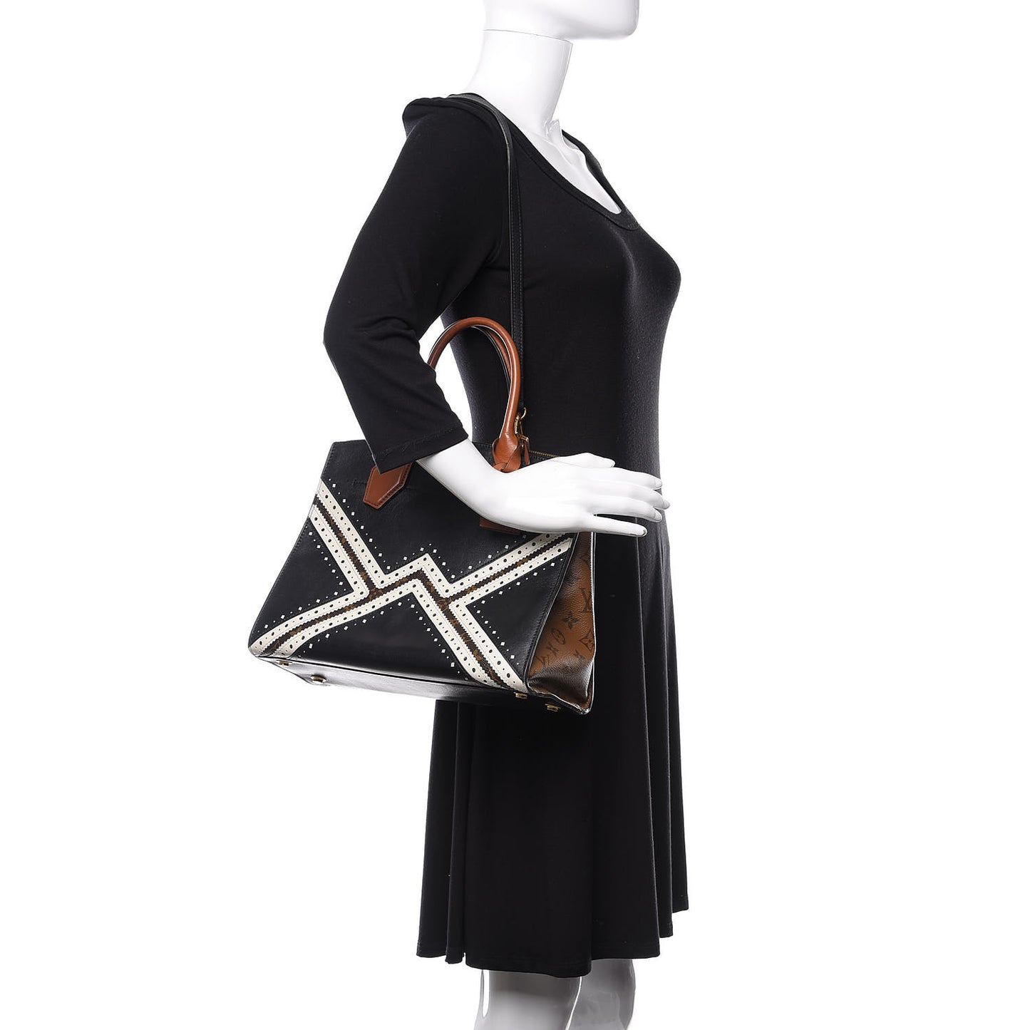 Reverse Monogram Brogue City Steamer MM Bag