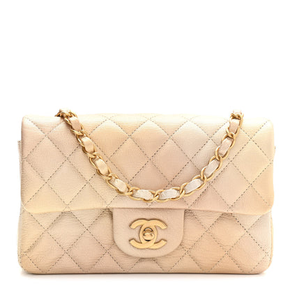 Chanel Metallic Goatskin Quilted Mini Rectangular Flap Gold 1 of 10