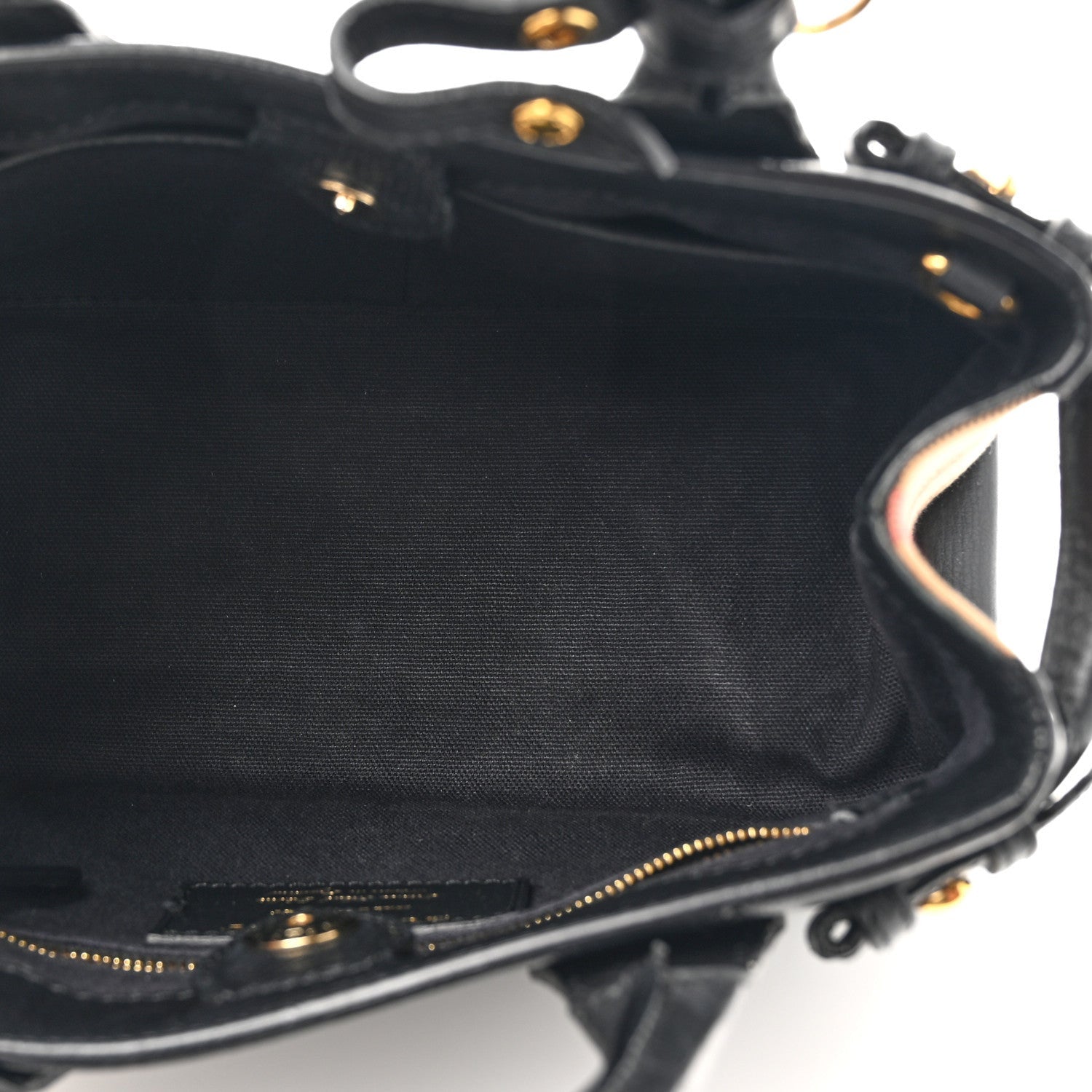 Burberry Derby Calfskin House Check Small Banner Tote Black 5 of 7