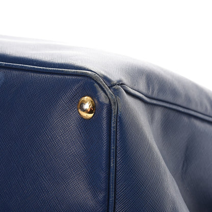 Prada Saffiano Lux Large Tote Bluette 16 of 24