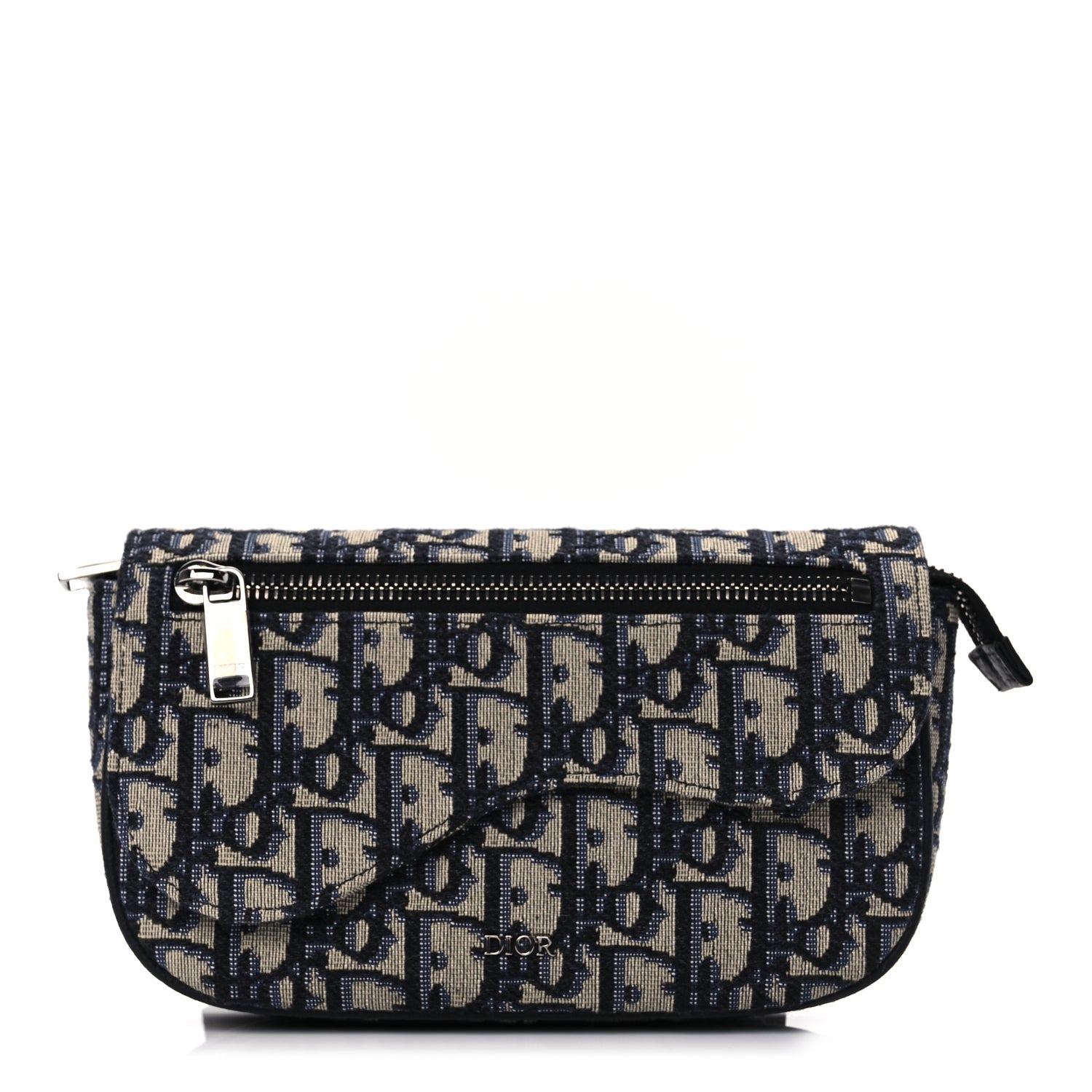 Christian Dior Oblique Arm Pouch Blue 1 of 9