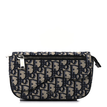 Christian Dior Oblique Arm Pouch Blue 1 of 9