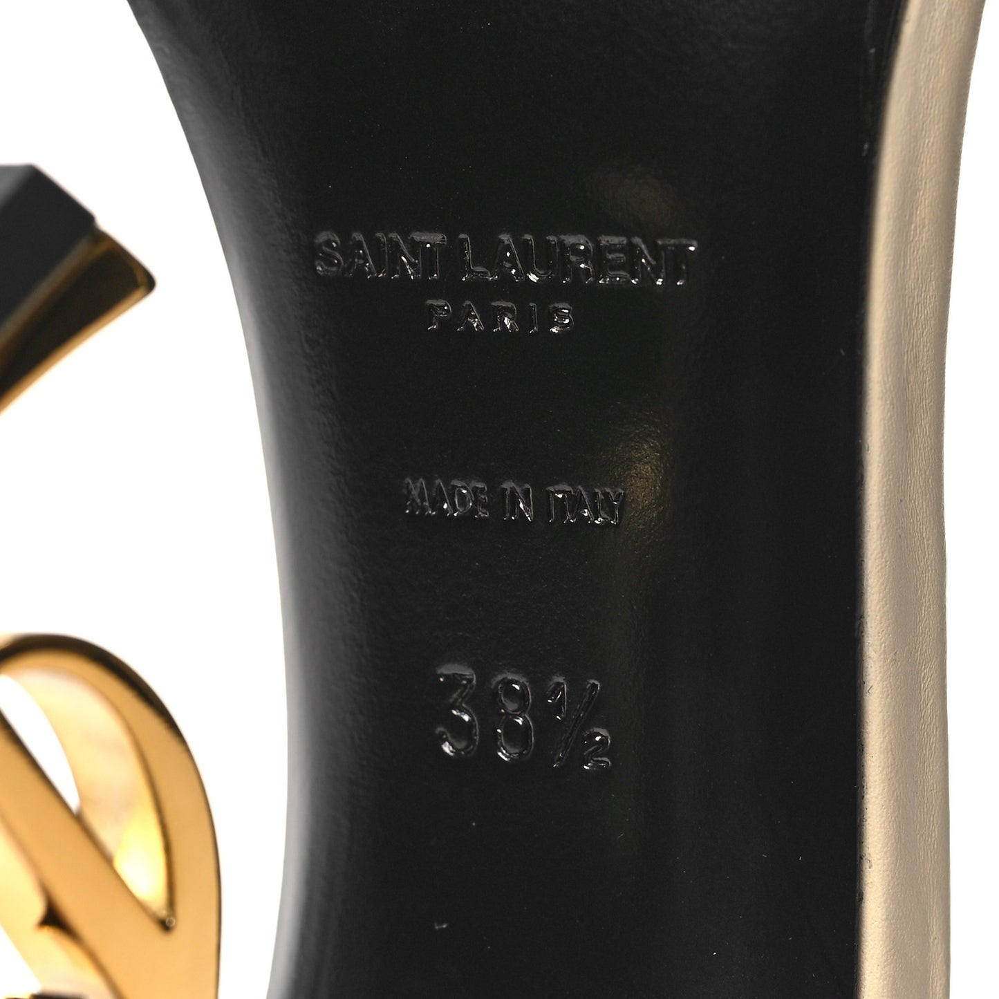 Patent Calfskin 110 Opyum Sandals 38.5 Real Beige