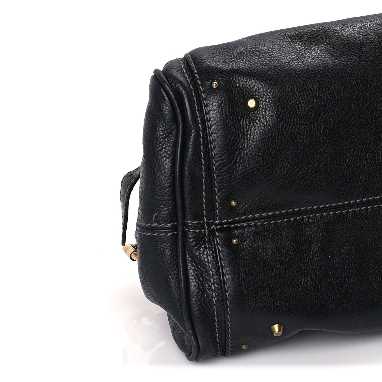 Calfskin Medium Paddington Satchel  Black