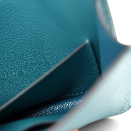 Hermes Evercolor Constance Slim Wallet Vert Bosphore 9 of 9