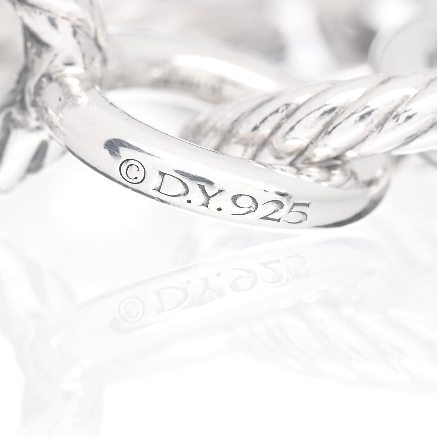 David Yurman Sterling Silver 12mm Large Oval Link Bracelet 4 of 4