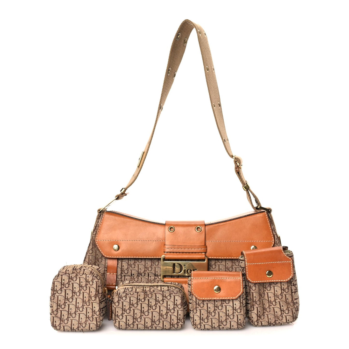 Calfskin Monogram Street Chic Columbus  Beige
