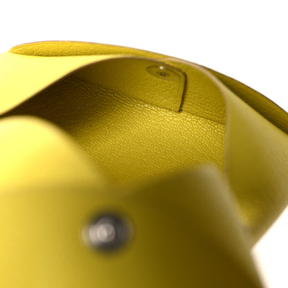 Hermes Chevre Mysore Calvi Card Case Lime 6 of 13