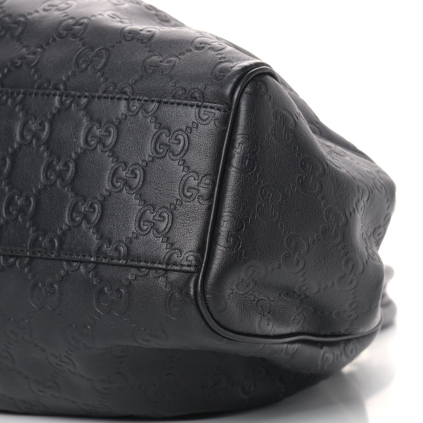 Guccissima Medium Sukey Tote Black