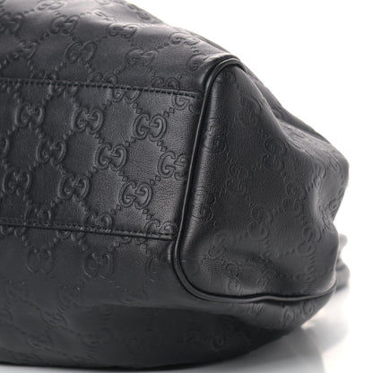 Gucci Guccissima Medium Sukey Tote Black 9 of 18