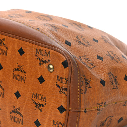 MCM Visetos Drawstring Bucket Bag Cognac 8 of 20