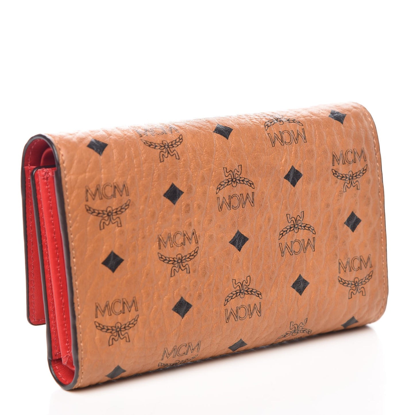 Visetos Tri-Fold Wallet Cognac