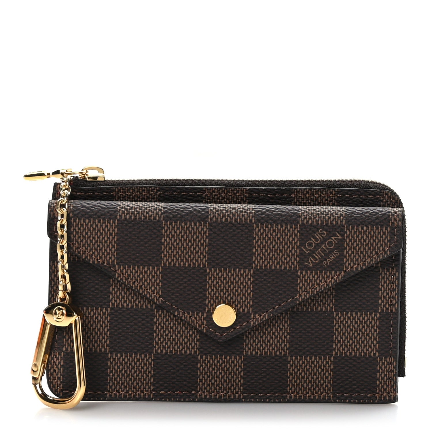 Louis Vuitton Damier Ebene Recto Verso Card Holder Red 1 of 6