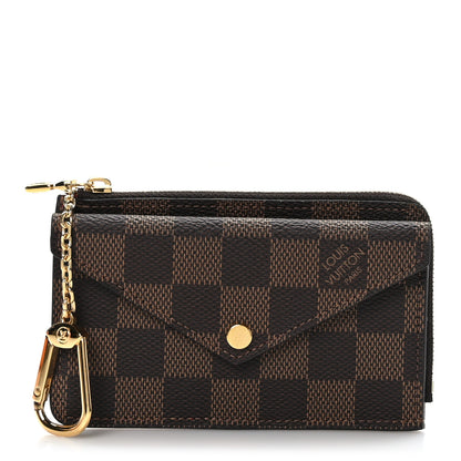 Louis Vuitton Damier Ebene Recto Verso Card Holder Red 1 of 6