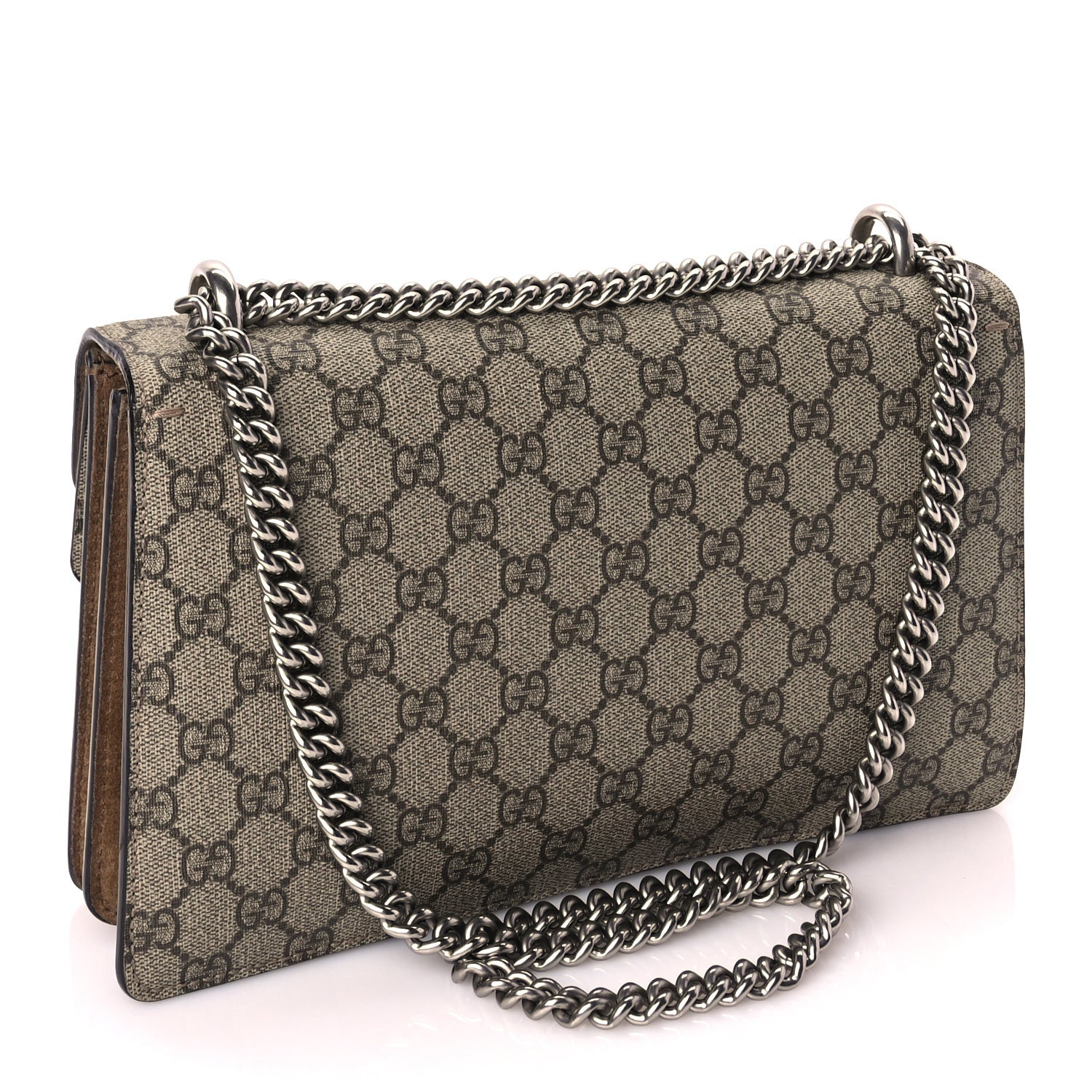 Gucci GG Supreme Monogram Small Dionysus Shoulder Bag Taupe 2 of 9