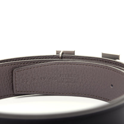 Hermes Box Togo 32mm H Belt 85 Black Etain 3 of 5