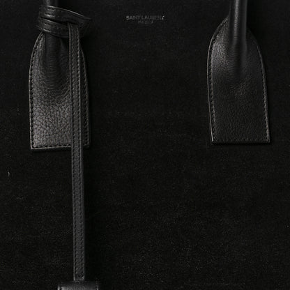 Saint Laurent Suede Large Sac de Jour Carryall Black 7 of 10