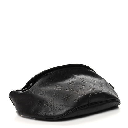 Louis Vuitton Calfskin Monogram Shadow Discovery Bumbag Black 4 of 9