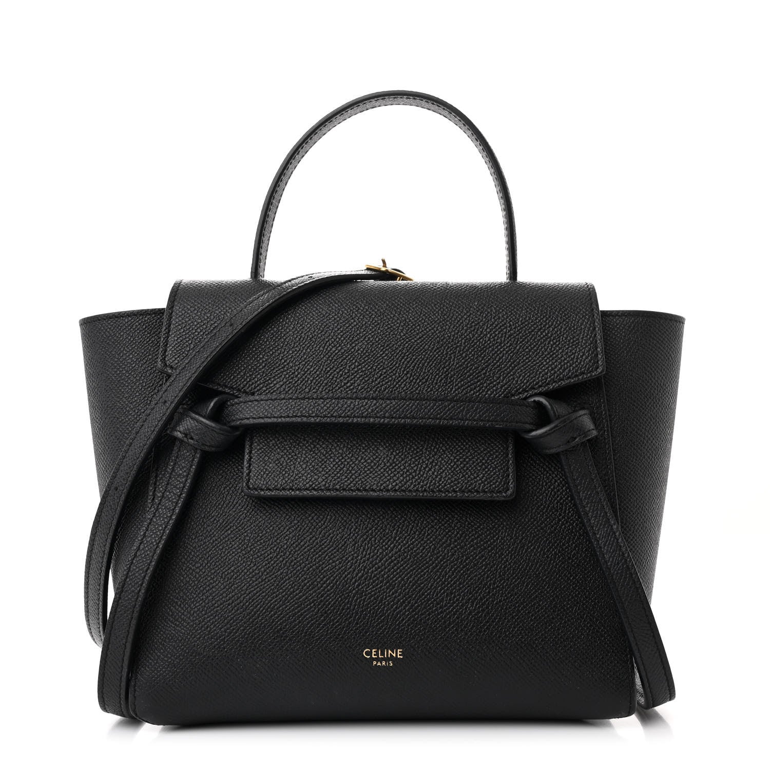 Celine Grained Calfskin Nano Belt Bag Black 1 of 11