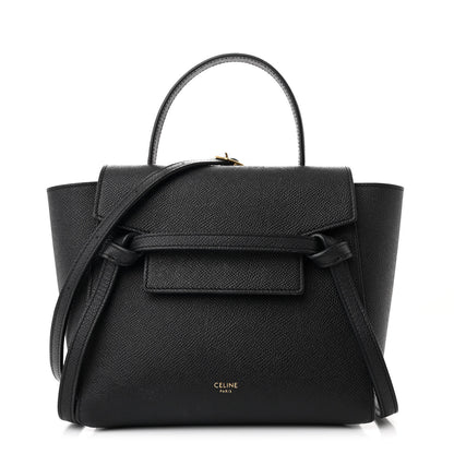 Celine Grained Calfskin Nano Belt Bag Black 1 of 11