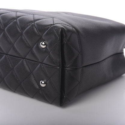 Chanel Soft Caviar CC Medium Top Handle Tote Black 7 of 9