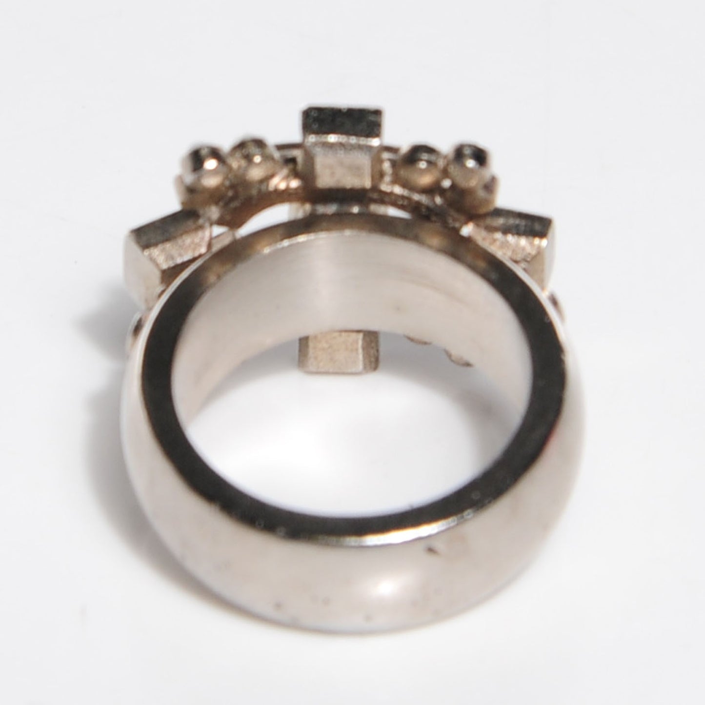 Baguette Crystal CC Ring 6.5 Silver