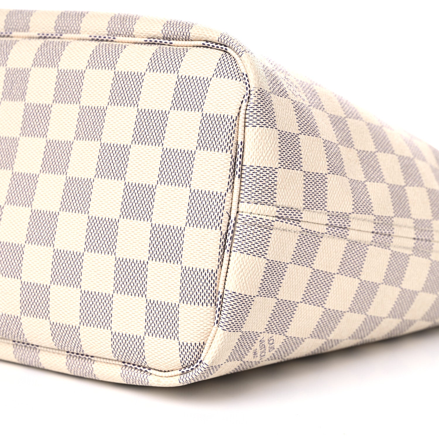 Louis Vuitton Damier Azur Braided Neverfull MM Pink 9 of 11