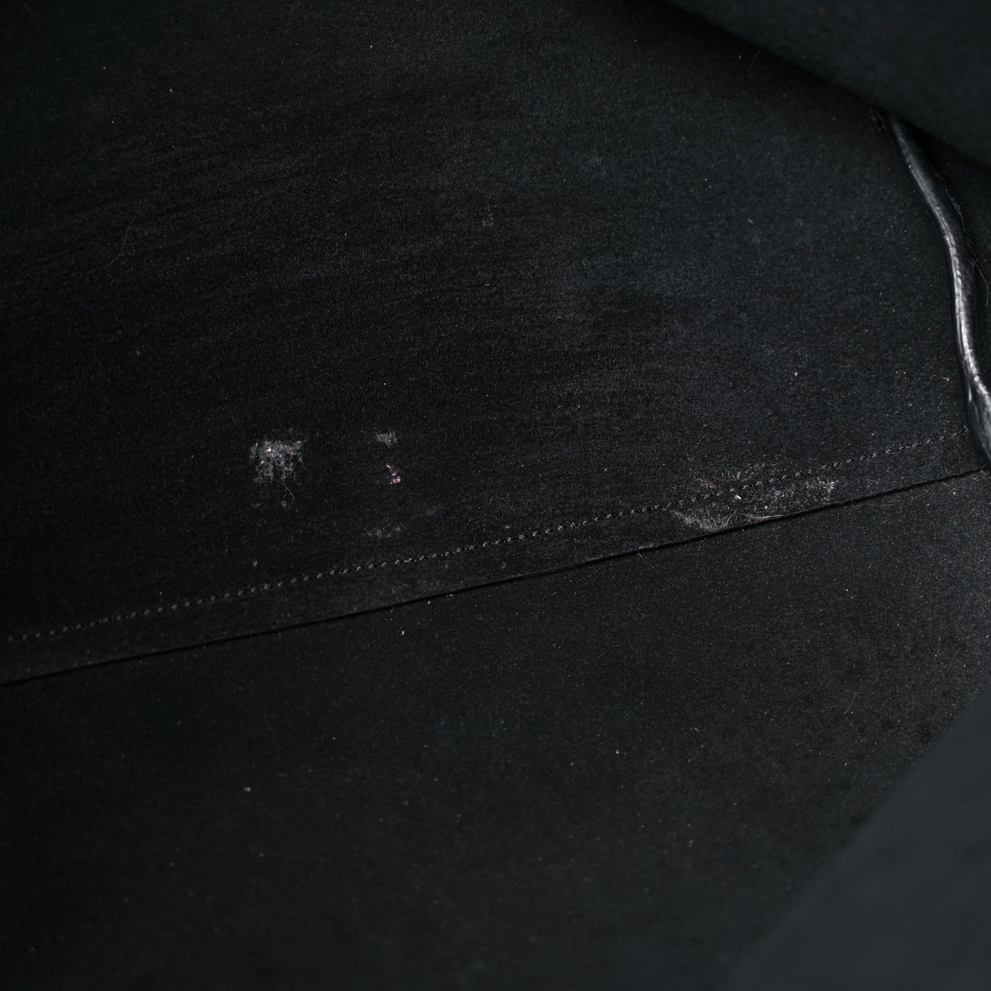 Calfskin Large Fringe Shopping Tote Black